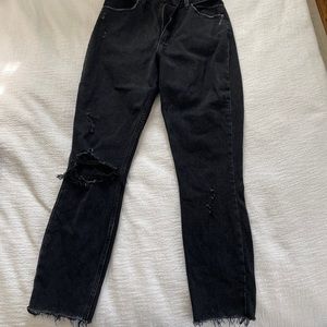 Abercrombie Curve Love High Waisted Black Jeans